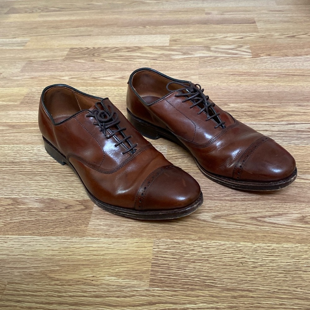 Allen Edmonds cap toe oxford dress shoes